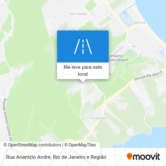 Rua Ananizio André mapa