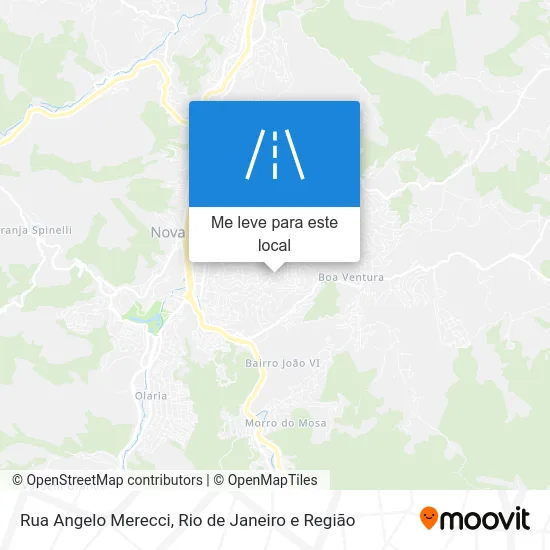 Rua Angelo Merecci mapa