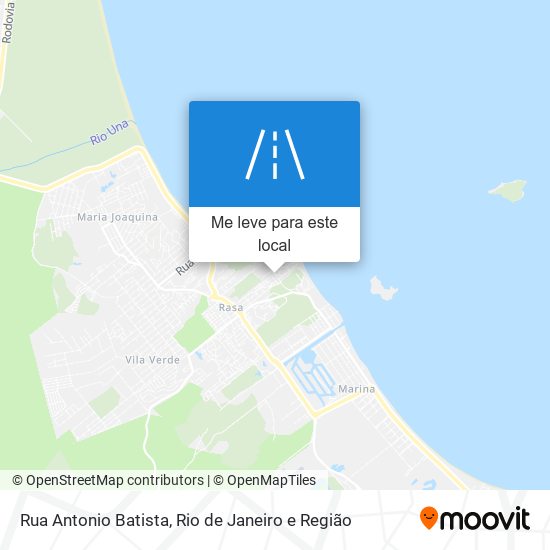 Rua Antonio Batista mapa