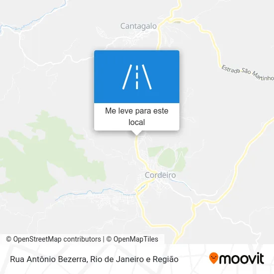 Rua Antônio Bezerra mapa