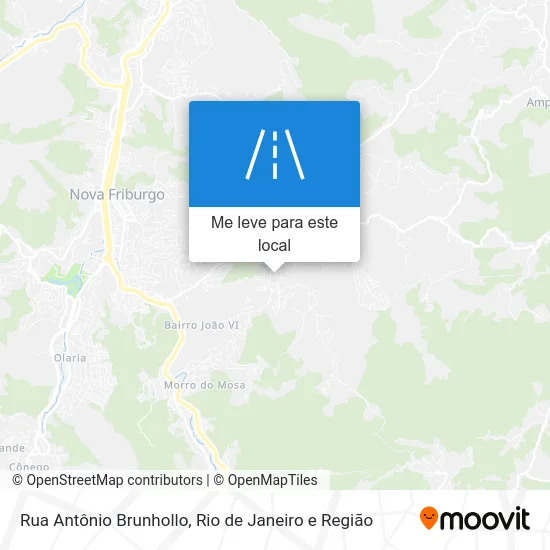 Rua Antônio Brunhollo mapa