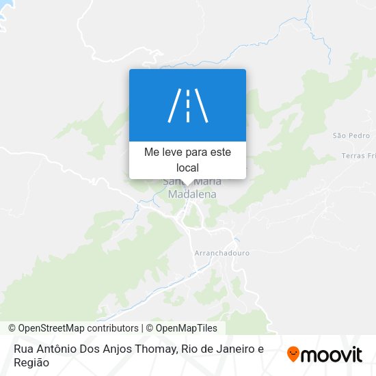 Rua Antônio Dos Anjos Thomay mapa