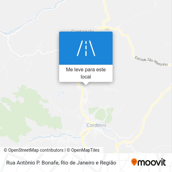 Rua Antônio P. Bonafe mapa