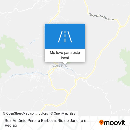 Rua Antônio Pereira Barboza mapa