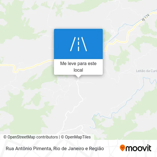 Rua Antônio Pimenta mapa
