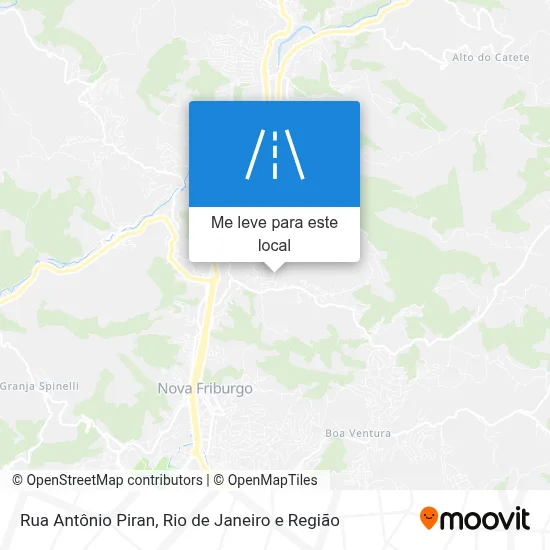 Rua Antônio Piran mapa