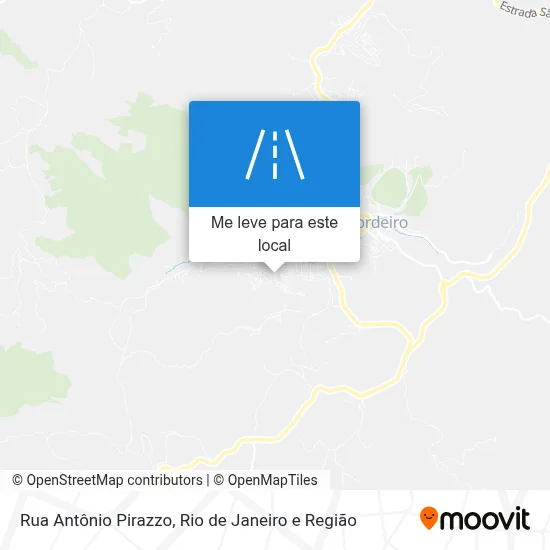 Rua Antônio Pirazzo mapa