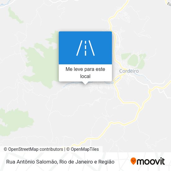 Rua Antônio Salomão mapa