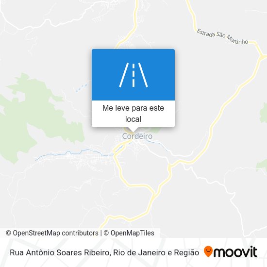 Rua Antônio Soares Ribeiro mapa