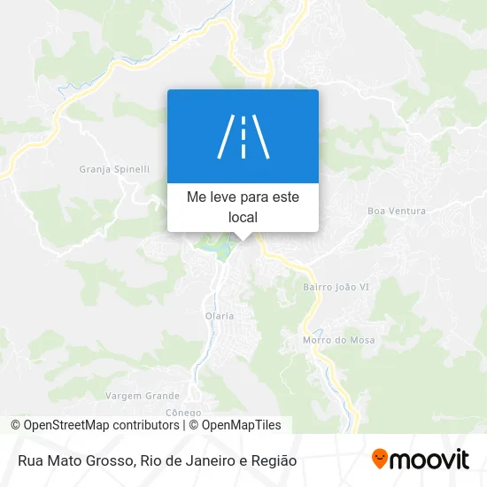 Rua Mato Grosso mapa