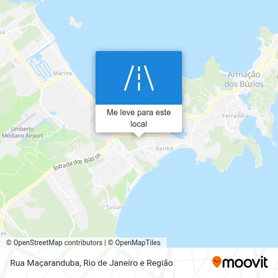 Rua Maçaranduba mapa