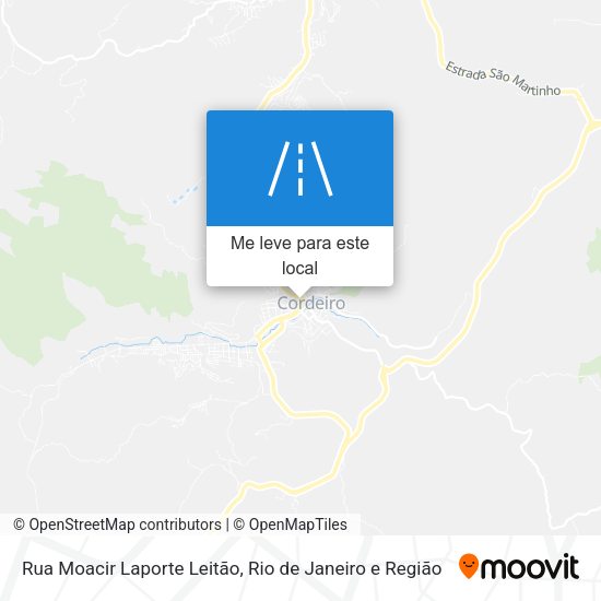 Rua Moacir Laporte Leitão mapa