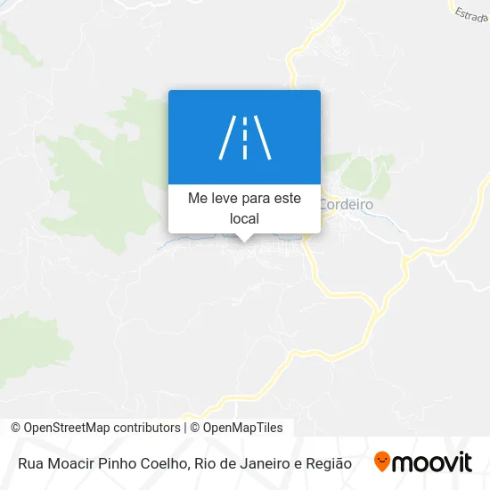 Rua Moacir Pinho Coelho mapa