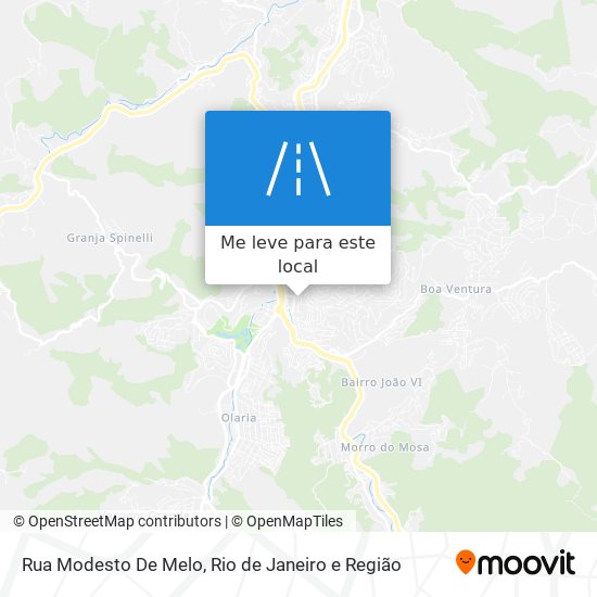 Rua Modesto De Melo mapa