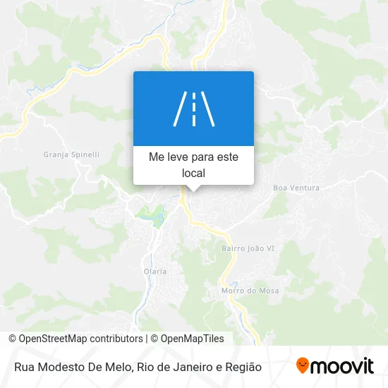 Rua Modesto De Melo mapa