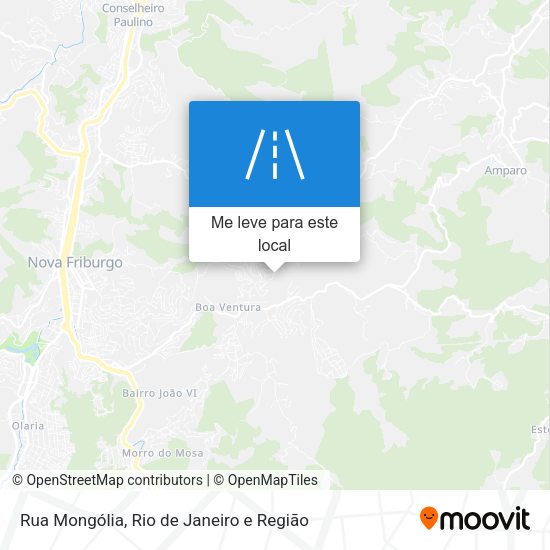 Rua Mongólia mapa