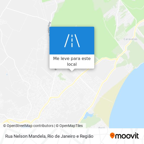 Rua Nelson Mandela mapa