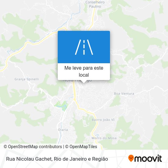 Rua Nicolau Gachet mapa