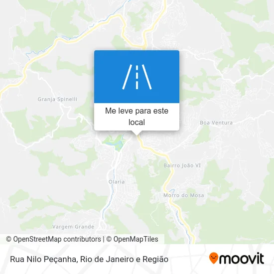 Rua Nilo Peçanha mapa