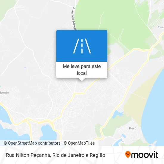 Rua Nilton Peçanha mapa