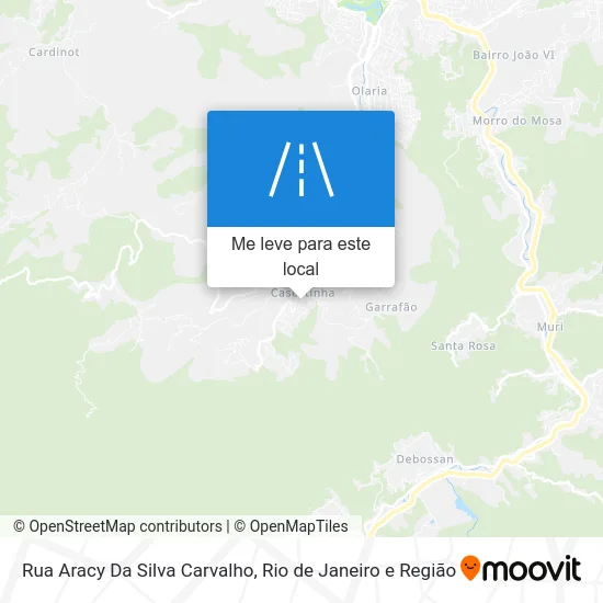 Rua Aracy Da Silva Carvalho mapa