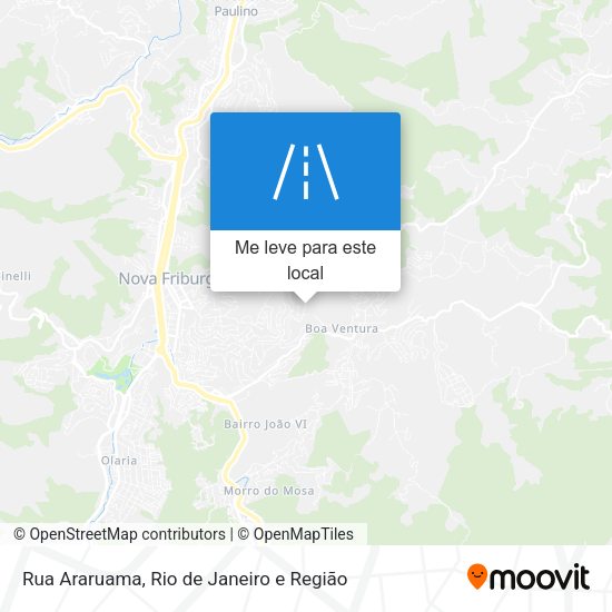 Rua Araruama mapa