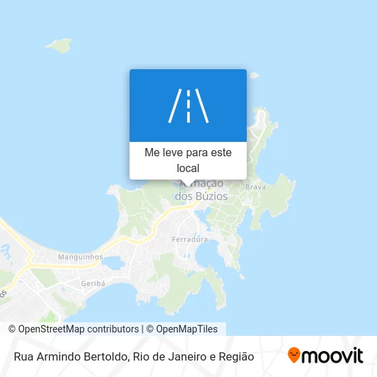 Rua Armindo Bertoldo mapa