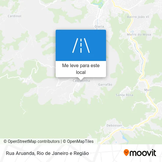 Rua Aruanda mapa