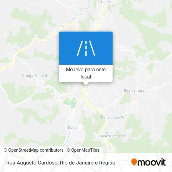Rua Augusto Cardoso mapa