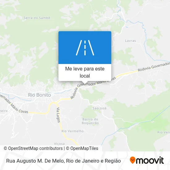 Rua Augusto M. De Melo mapa