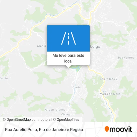 Rua Aurélio Pollo mapa