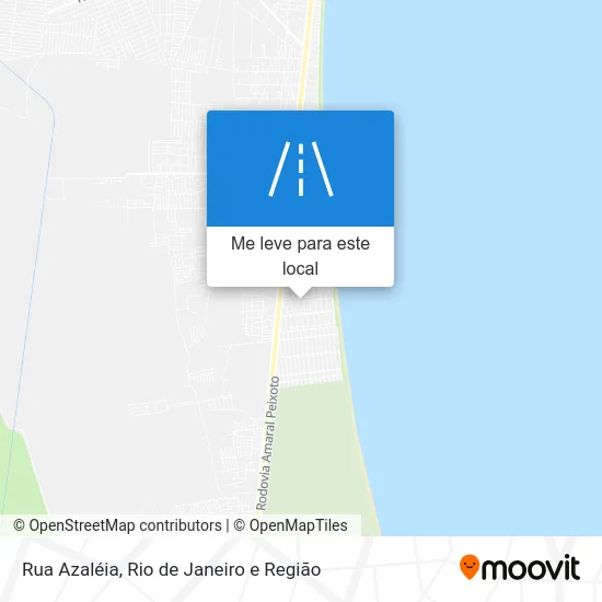 Rua Azaléia mapa