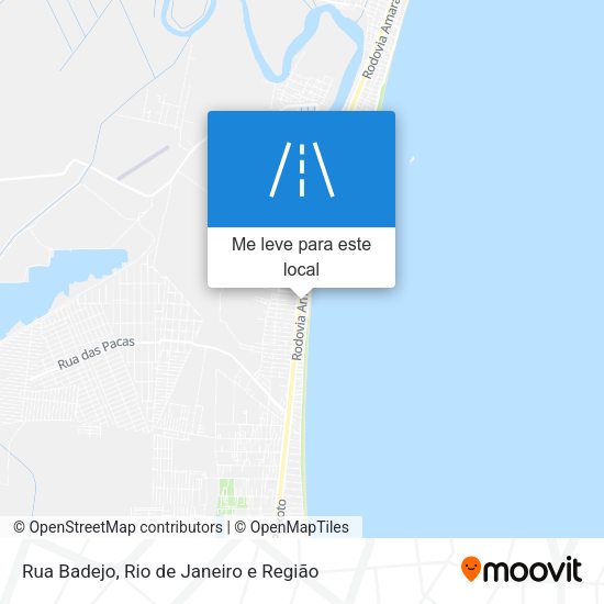 Rua Badejo mapa