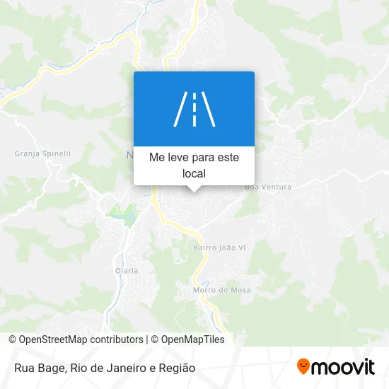 Rua Bage mapa