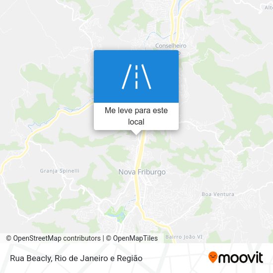 Rua Beacly mapa