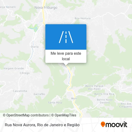 Rua Nova Aurora mapa