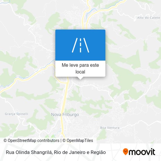 Rua Olinda Shangrilá mapa