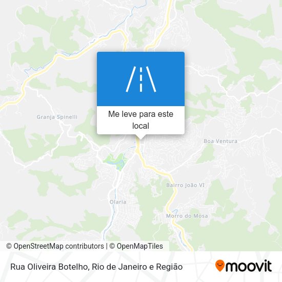 Rua Oliveira Botelho mapa