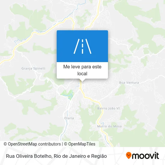 Rua Oliveira Botelho mapa