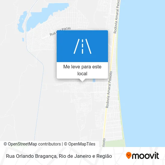 Rua Orlando Bragança mapa