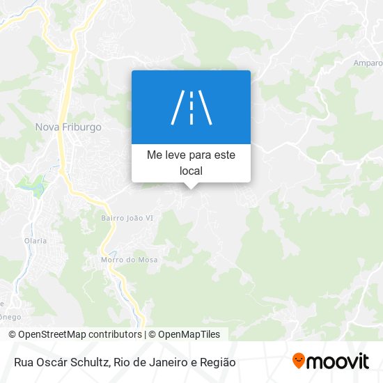 Rua Oscár Schultz mapa