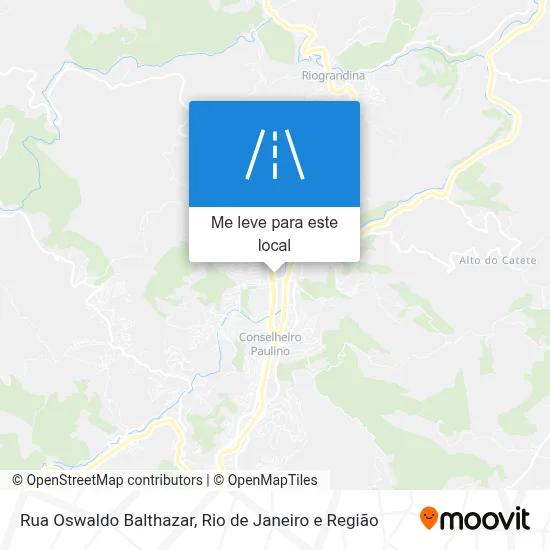 Rua Oswaldo Balthazar mapa