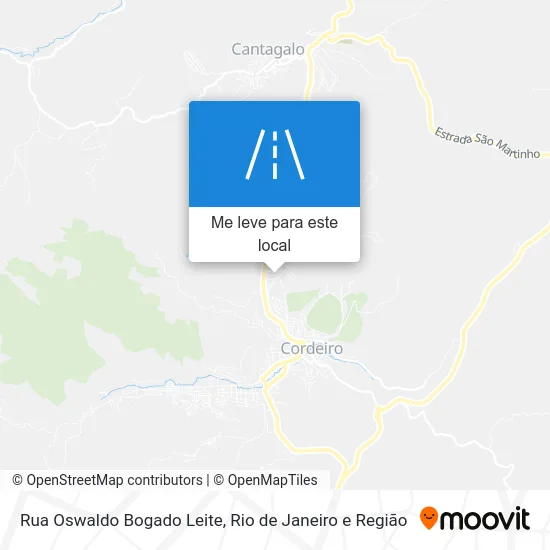 Rua Oswaldo Bogado Leite mapa