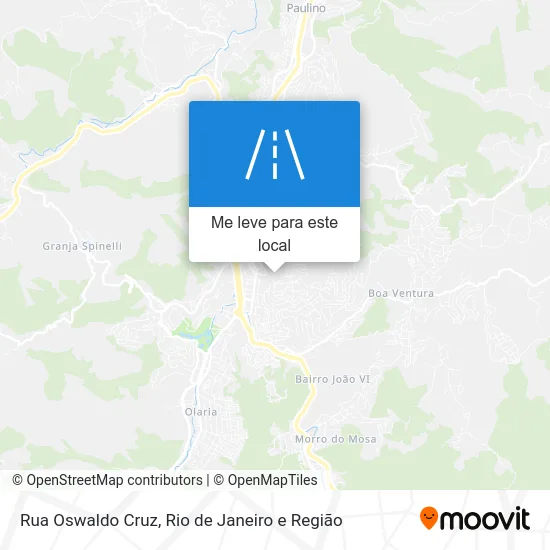 Rua Oswaldo Cruz mapa