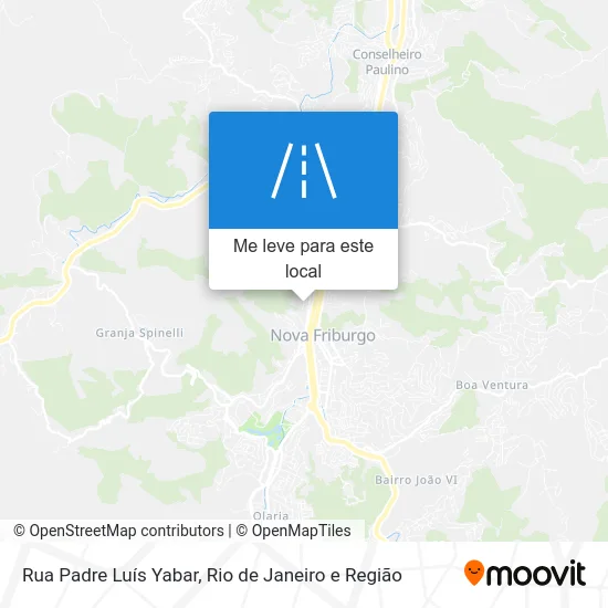 Rua Padre Luís Yabar mapa