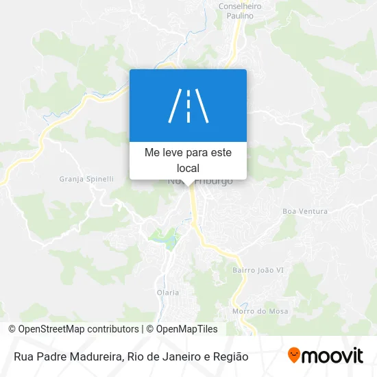 Rua Padre Madureira mapa