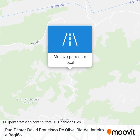 Rua Pastor David Francisco De Olive mapa