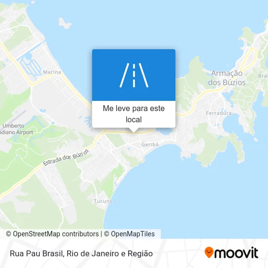 Rua Pau Brasil mapa