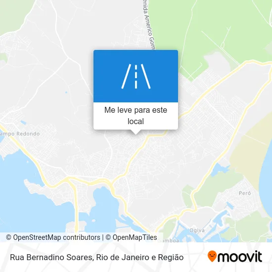 Rua Bernadino Soares mapa