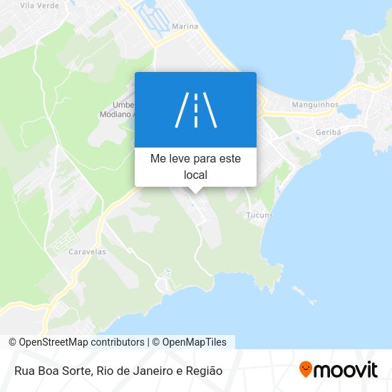 Rua Boa Sorte mapa